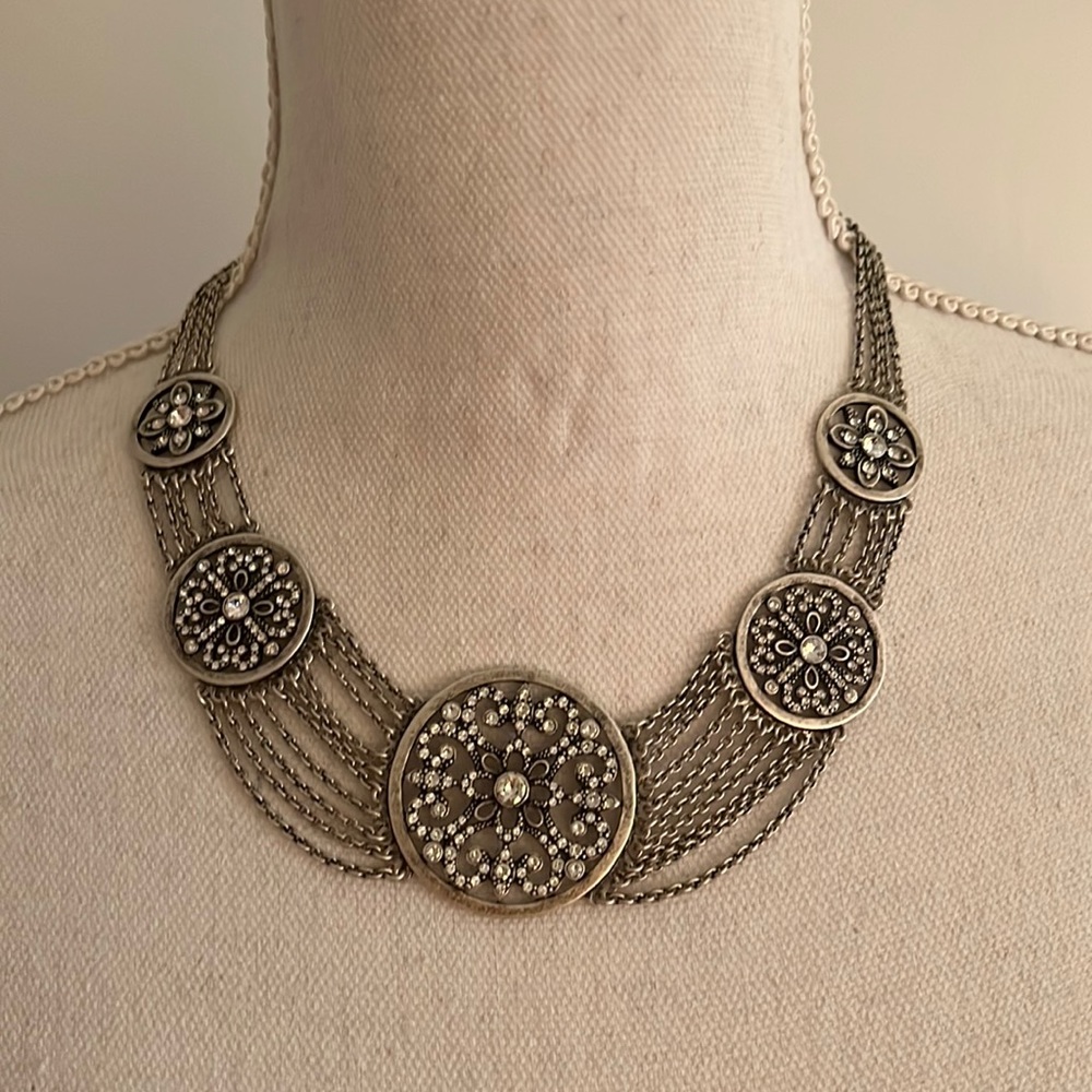 Touchstone Crystal Angelique Collar Necklace New In Box